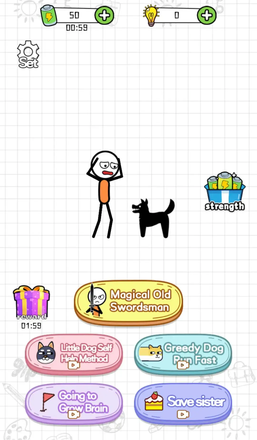 Draw Line Digging Stickman