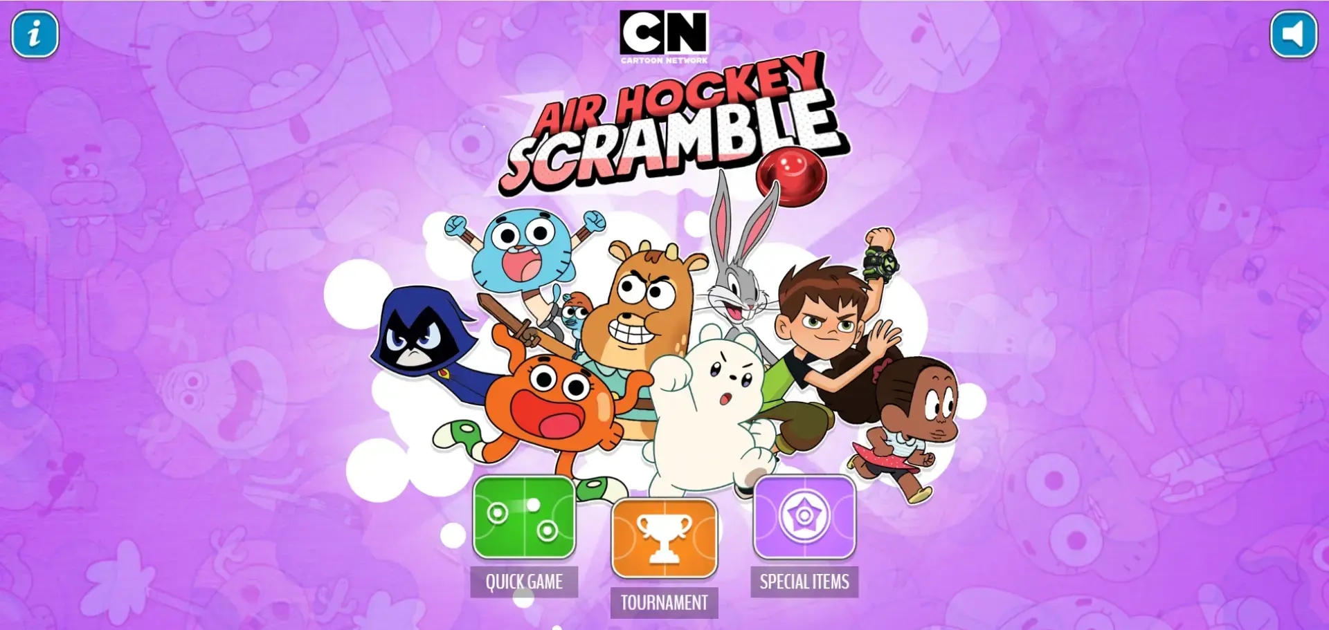 Cartoon Network Air Hockey Scramble