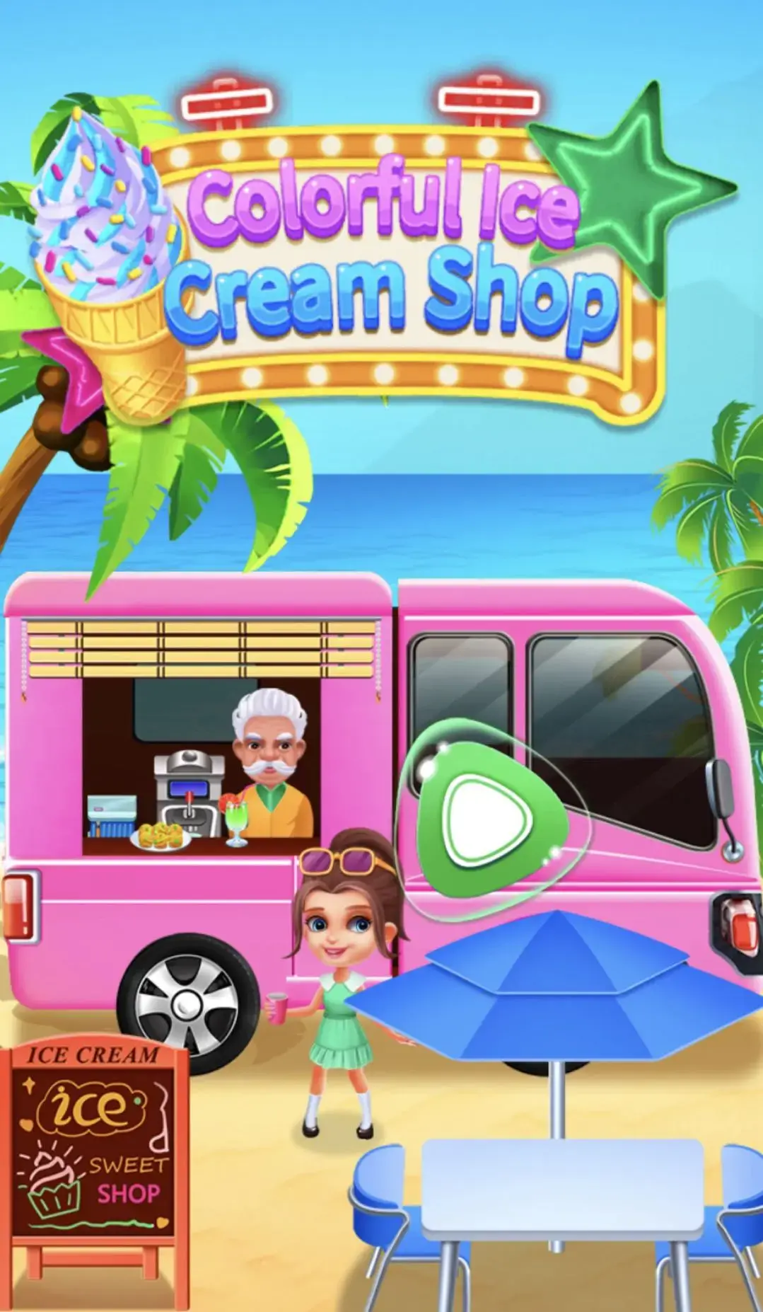 Colorful Ice Cream Shop