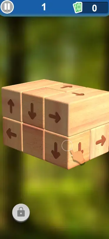 Tap 3D Wood Block Away